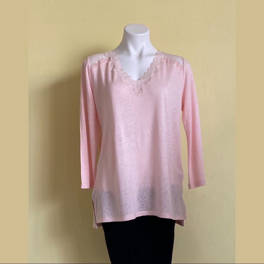 NYDJ Lace V-Neck Top